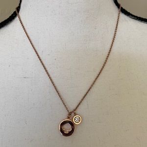 KATE SPADE Rose Gold and Stone Adjustable Necklace